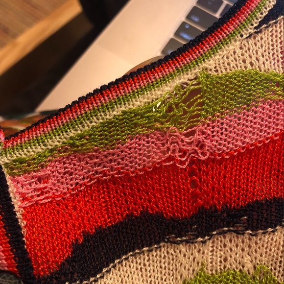 Vintage Bazar de Christian Lacroix print back knit cardigan - Picture 10 of 10